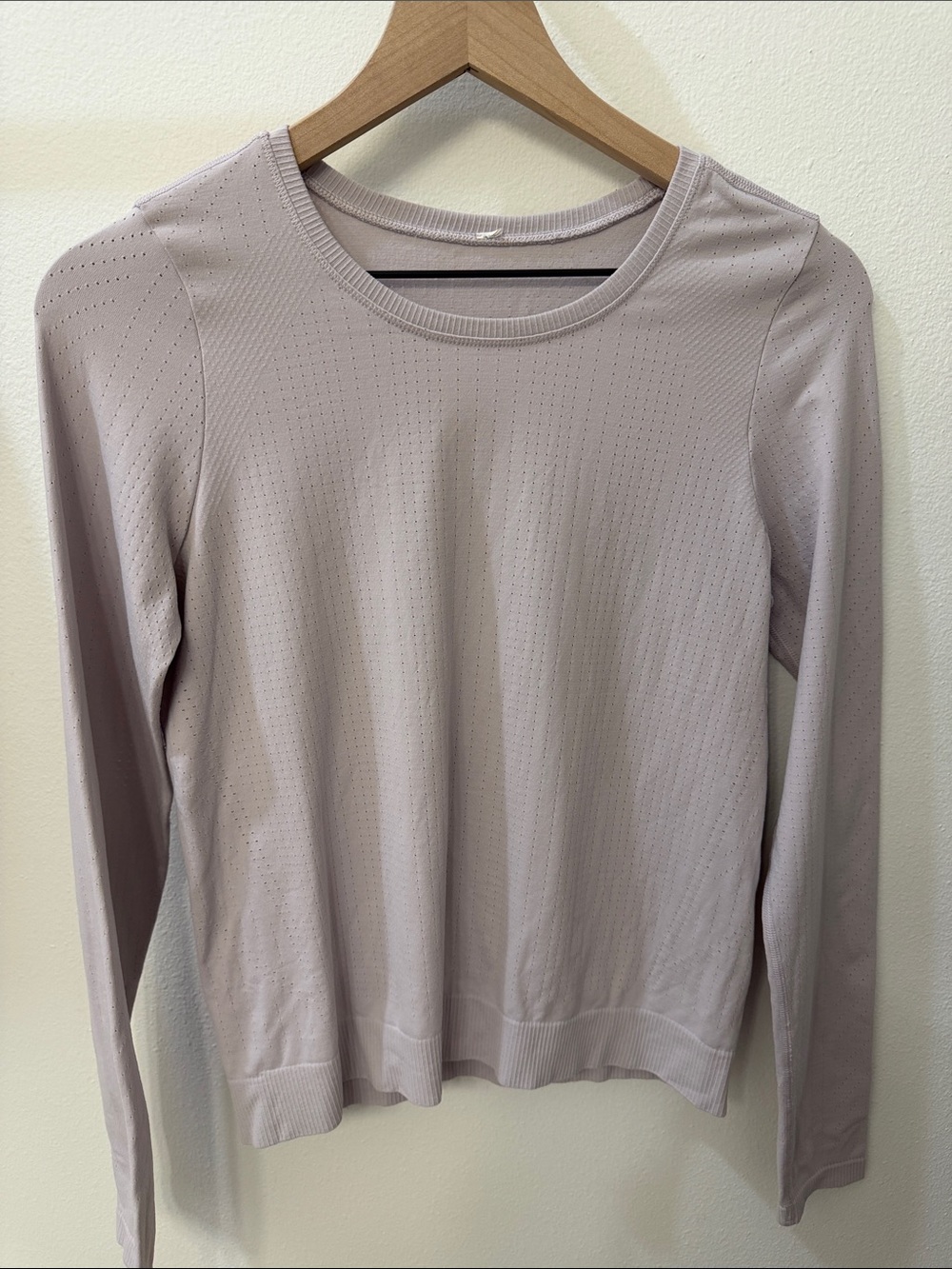 Light Mauve Long-Sleeve breathable Top - Women